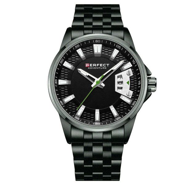 Czarny Zegarek Męski Bransoleta Duży Solidny Perfect M144. Czarne zegarki . Za 134.99 zł.