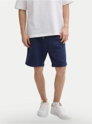 Tom Tailor Denim Szorty sportowe 1045584 Granatowy Regular Fit. Niebieskie krótkie spodenki sportowe TOM TAILOR DENIM, m, bez wzorów, z bawełny. Za 89.99 zł.