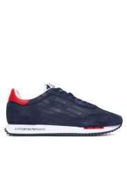 EA7 Emporio Armani Sneakersy 7X000870 AF28085 MB786 Granatowy. Niebieskie buty sportowe casual EA7 Emporio Armani, bez wzorów, z materiału, bez zapięcia. Za 774.99 zł.