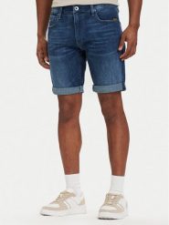 G-Star Raw Szorty jeansowe 3301 D10481-C051 Niebieski Slim Fit. Niebieskie szorty G-Star Raw, m, bez wzorów, z bawełny, retro. Za 389.99 zł.