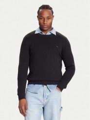 Tommy Jeans Sweter DM0DM21787 Czarny Regular Fit. Czarne swetry rozpinane Tommy Jeans, m, bez wzorów, z bawełny, bez kołnierzyka, bez ramiączek. Za 389.99 zł.