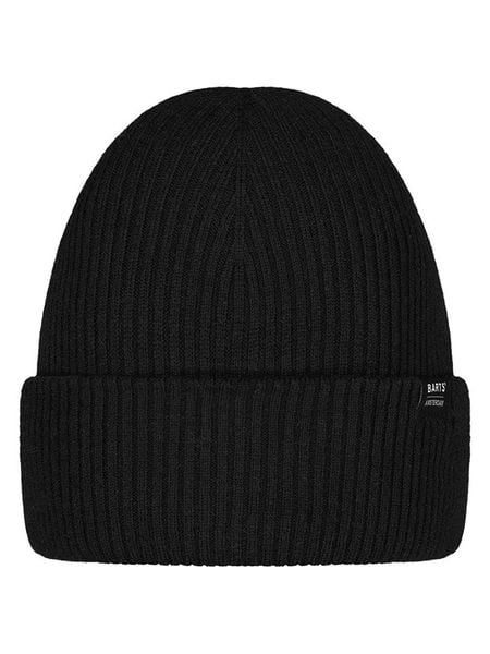 Barts Czapka "Tames" w kolorze czarnym rozmiar: onesize. Czarne czapki zimowe Barts, z aplikacjami, z wełny. Za 117.73 zł.