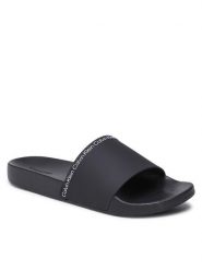 Calvin Klein Klapki Pool Slide Rubber HM0HM00981 Czarny. Czarne klapki CALVIN KLEIN, z tworzywa sztucznego. Za 139.99 zł.