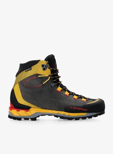 Buty trekkingowe wysokie La Sportiva Trango Tech Leather GTX. Czarne buty turystyczne La Sportiva, bez wzorów, z gore-texu, bez zapięcia, trekkingowe, gore-tex. Za 1,429.99 zł.