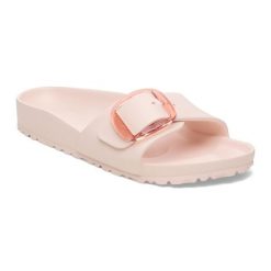 Męskie sandały Birkenstock Madrid Big Buckle EVA różowe wąskie 1029632. Czerwone sandały Birkenstock, z materiału, bez zapięcia. Za 209.00 zł.
