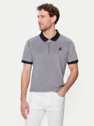 KARL LAGERFELD Polo 745004 542204 Szary Regular Fit. Szare koszulki polo KARL LAGERFELD, m, bez wzorów, z bawełny, bez kołnierzyka, bez ramiączek. Za 1,209.00 zł.