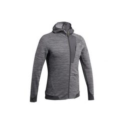 Polar turystyczny MH900 męski. Szare bluzy z polaru QUECHUA, m, bez wzorów, z elastanu, bez kaptura. Za 99.99 zł.