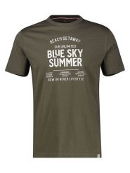 Lerros Koszulka w kolorze khaki rozmiar: L. Brązowe bezrękawniki Lerros, l, bez wzorów, z bawełny, bez kołnierzyka, bez ramiączek. Za 65.85 zł.