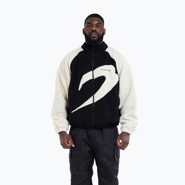 Kurtka męska BOXRAW Walker Sherpa. Czarne kurtki BOXRAW, m, bez wzorów, z materiału, bez kaptura. Za 649.99 zł.