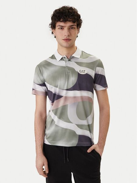 EA7 Emporio Armani Polo 7M001532 AF22175 F7077 Zielony Regular Fit. Zielone koszulki polo EA7 Emporio Armani, l, bez wzorów, z syntetyku, bez kołnierzyka, bez ramiączek. Za 429.99 zł.