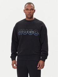 HUGO Bluza Nogocrew 50549148 Czarny Regular Fit. Czarne bluzy Hugo, l, bez wzorów, z bawełny, bez kaptura. Za 449.99 zł.