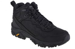 Buty trekkingowe męskie Merrell Coldpack 3 Thermo Mid. Czarne trekkingi Merrell, bez wzorów, z materiału, za kostkę, bez zapięcia. Za 759.05 zł.