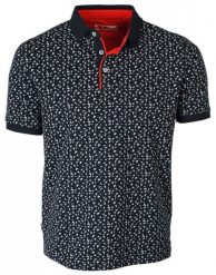 Koszulka POLO z Kołnierzykiem, Czarna w Lotki, Badmington, Krótki Rękaw -PAKO JEANS. Czarne bluzki z długim rękawem Pako Jeans, m, bez wzorów, z bawełny, bez kołnierzyka, bez ramiączek. Za 119.00 zł.