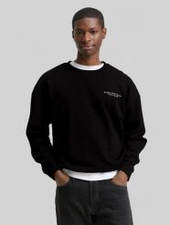 Męska Bluza Tom Tailor Relaxed Printed Sweatshirt Black 1049003 29999. Czarne bluzy Tom Tailor, l, bez wzorów, bez kaptura. Za 119.99 zł.