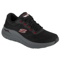 Buty sportowe Sneakersy męskie, Arch Fit 2.0 - The Keep. Czarne buty sportowe casual Skechers, bez wzorów, bez zapięcia. Za 389.99 zł.