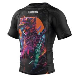Koszulka Męska Rashguard MMA na Siłownię EXTREME HOBBY CYBER ANIMALS. Brązowe bielizna termoaktywna EXTREME HOBBY, m, bez wzorów, z bawełny, bez ramiączek, do biegania. Za 199.00 zł.