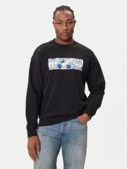 HUGO Bluza Neprix 50545129 Czarny Regular Fit. Czarne bluzy Hugo, m, bez wzorów, z bawełny, bez kaptura. Za 299.99 zł.