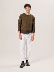 Rodier Wełniany sweter w kolorze brązowym rozmiar: S. Brązowe swetry nierozpinane Rodier, s, bez wzorów, z wełny, bez kołnierzyka, bez ramiączek. Za 260.99 zł.