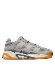 Adidas Sneakersy Niteball IG6143 Szary. Szare buty sportowe casual Adidas, bez wzorów, ze skóry, bez zapięcia. Za 649.99 zł.