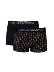 Emporio Armani Bokserki "2 Pack" | 1112103-F504 | Mężczyzna | Czarny, Wielokolorowy. Czarne bokserki Emporio Armani, m, bez wzorów, z bawełny. W wyprzedaży za 159.00 zł.