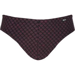 Slipy w kolorze czarno-bakłażanowym. Slipki marki Schöller. W wyprzedaży za 34.95 zł.