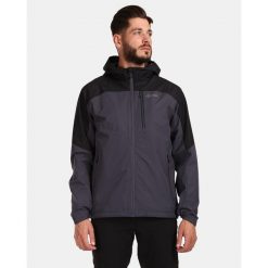 Męska kurtka outdoorowa Kilpi OLVERA-M. Szare kurtki Kilpi, m, bez wzorów, bez kaptura. Za 422.05 zł.