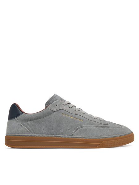Tommy Hilfiger Sneakersy Th Lo Lux Suede Sneaker FM0FM05997 Szary. Szare buty sportowe casual Tommy Hilfiger, bez wzorów, ze skóry, bez zapięcia. Za 529.99 zł.