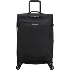 Walizka na 4 kółkach American Tourister Summerride M EXP TSA. Czarne walizki American Tourister, bez wzorów. W wyprzedaży za 536.80 zł.