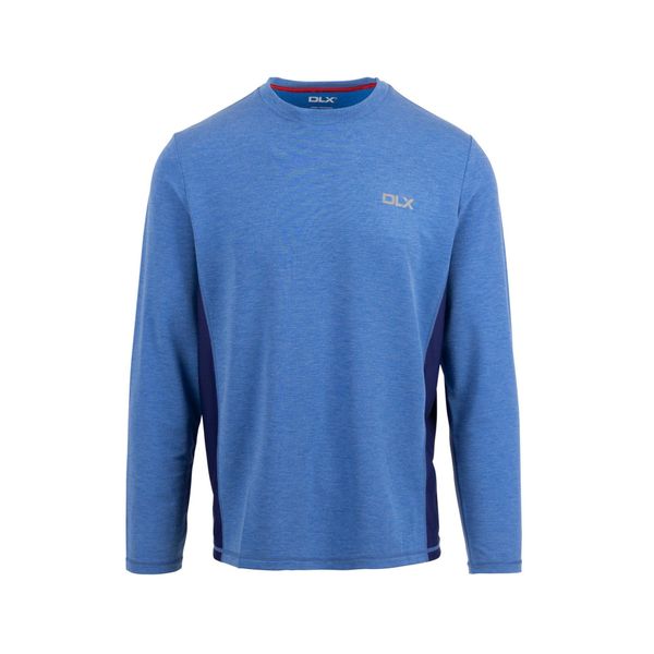 Męska Koszulka Z Długim Rękawem Charlie. Niebieskie bluzki z długim rękawem Trespass, l, bez wzorów, bez kołnierzyka, bez ramiączek. Za 140.99 zł.