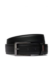 Tommy Hilfiger Pasek Męski Business Texture 3.5 Adj AM0AM12069 Czarny. Czarne paski Tommy Hilfiger, bez wzorów, ze skóry. Za 179.99 zł.