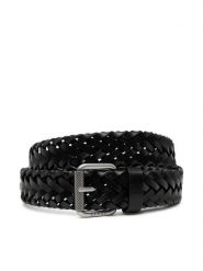 Guess Pasek Męski BMAVLW P5235 Czarny. Czarne paski Guess, z aplikacjami, ze skóry. Za 219.99 zł.