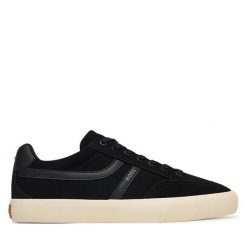 Tenisówki BOSS. Czarne trampki Boss, m, bez wzorów, bez zapięcia. Za 629.99 zł.