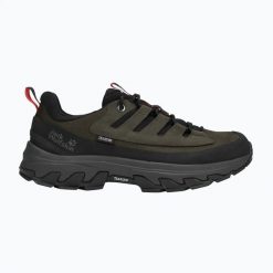 Buty trekkingowe męskie Jack Wolfskin Apex Hike Texapore Low. Brązowe buty turystyczne Jack Wolfskin, bez wzorów, bez zapięcia, trekkingowe. Za 739.99 zł.