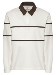 Guess Polo Z6YP04 K4999 Kremowy Regular Fit. Białe koszulki polo Guess, m, z aplikacjami, z bawełny, bez kołnierzyka, bez ramiączek. Za 294.99 zł.