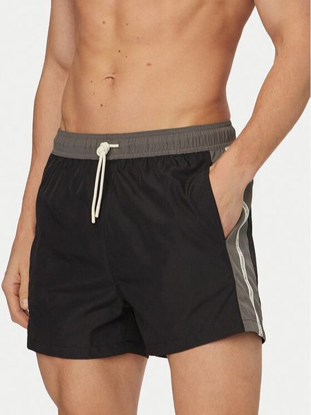 EA7 Emporio Armani Szorty kąpielowe 7M001679 AF21070 MC429 Czarny Regular Fit. Czarne kąpielówki EA7 Emporio Armani, m, bez wzorów, z syntetyku. Za 265.99 zł.