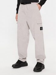Calvin Klein Jeans Spodnie materiałowe J30J324035 Szary Relaxed Fit. Szare spodnie materiałowe Calvin Klein Jeans, m, bez wzorów, z jeansu. Za 339.99 zł.