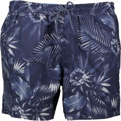 Szorty kąpielowe "Tropic" w kolorze granatowym. Klapki marki Brunotti. W wyprzedaży za 73.95 zł.