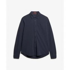 Koszula z długim rękawem Superdry Vintage Destroy Pique. Niebieskie koszule Superdry, xl, bez wzorów, bez kołnierzyka, bez ramiączek. Za 199.15 zł.