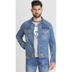 KATANA WILLIAM GUESS. Niebieskie płaszcze Guess, l, z aplikacjami, z jeansu, bez kaptura. Za 294.50 zł.
