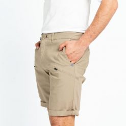 Szorty żeglarskie męskie Tribord Sailing 100. Brązowe szorty Decathlon, m, bez wzorów, z bawełny, sportowe. Za 89.99 zł.