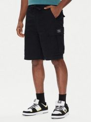 DC Szorty materiałowe Tundra ADYWS03086 Czarny Regular Fit. Czarne szorty DC, l, bez wzorów, z bawełny. Za 239.99 zł.
