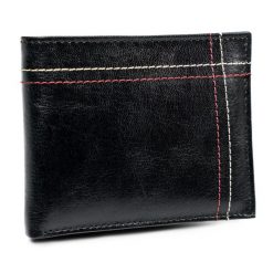 Portfel męski czarny Always Wild N015-VTK-D BLACK. Czarne portfele Always Wild, bez wzorów, ze skóry. Za 51.99 zł.