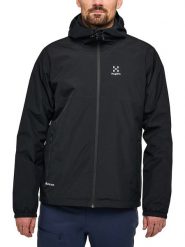 Haglöfs Kurtka przeciwdeszczowa "Kaise GTX" w kolorze czarnym rozmiar: M. Czarne kurtki outdoor i hardshell Haglöfs, m, bez wzorów, bez kaptura. Za 878.53 zł.
