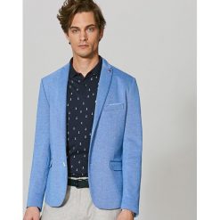 Marynarka z łatami na łokciach slim fit - Niebieski. Marynarki marki Reserved. W wyprzedaży za 119.99 zł.
