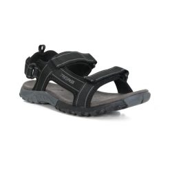 Trespass Alderley - Męskie sandały trekkingowe w kolorze czarnym. Czarne sandały Trespass, bez zapięcia. Za 290.99 zł.
