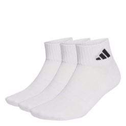 SKARPETY CUSHIONED SPORTSWEAR ANKLE SOCKS, 3 PARY. Czarne skarpety Adidas, bez wzorów, z bawełny. Za 54.95 zł.