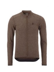 Craft Koszulka kolarska "Core Bike Essence Wool" w kolorze brązowym rozmiar: L. Brązowe kurtki outdoor i hardshell Craft, l, bez wzorów, z wełny, bez kaptura. Za 197.95 zł.