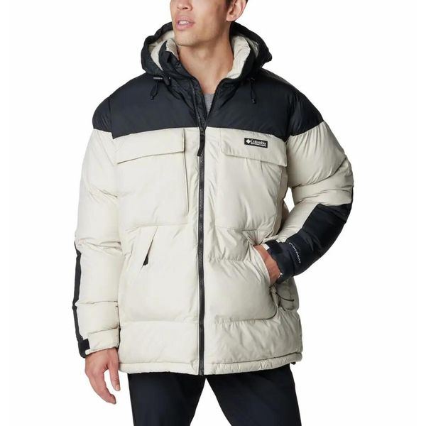 Kurtka puchowa męska Columbia Ballistic Ridge Oversized Puffer. Białe kurtki Columbia, m, bez wzorów, z puchu, bez kaptura. Za 589.99 zł.