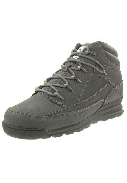 Buty zimowe męskie, Timberland Euro Rock WR Basic. Szare buty turystyczne Timberland, na zimę, bez wzorów, z materiału, bez zapięcia, trekkingowe. Za 559.99 zł.