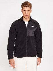New Balance Bluza Q Speed Sherpa Jacket MJ33285 Czarny Regular Fit. Czarne bluzy New Balance, m, bez wzorów, z syntetyku, bez kaptura. Za 549.99 zł.